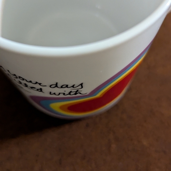 Vintage New Avon 1983 Coffee "The Love Mug" Rainbow Heart - Picture 4 of 4